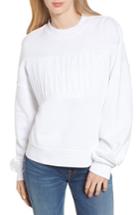 Women's 7 For All Mankind Mankind Embossed Sweatshirt - White