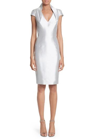 Women's Rubin Singer Cap Sleeve Sheath Dress - Metallic