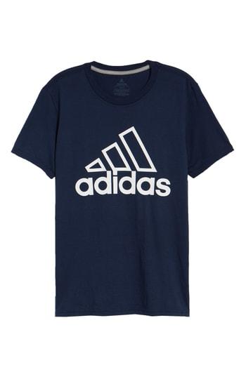 Men's Adidas Badge Of Sport Graphic T-shirt, Size - Blue