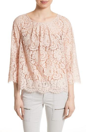 Women's Joie Cordella Lace Top, Size - Pink
