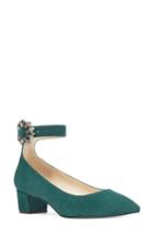 Women's Nine West Bartly Ankle Strap Pump .5 M - Green