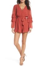 Women's Ali & Jay Silverlake Ruffle Trim Romper - Red