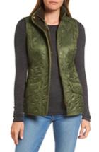 Women's Barbour 'cavalry' Quilted Vest Us / 14 Uk - Green