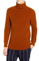 Men's Scotch & Soda Wool Blend Turtleneck Sweater - Brown