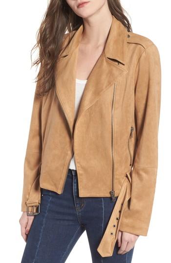 Women's Bb Dakota Nathan Faux Suede Jacket - Brown