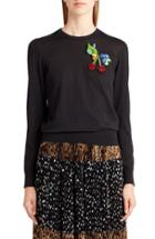 Women's Dolce & Gabbana Embellished Silk Sweater