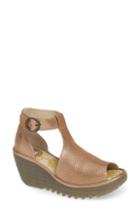 Women's Fly London Yall Sandal .5-6us / 36eu - Metallic