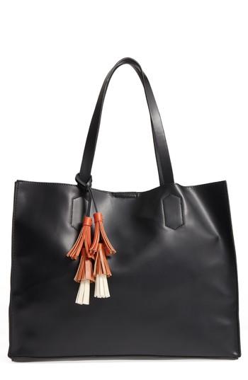 Emperia Tassel Faux Leather Tote -