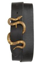 Men's Gucci Snake Buckle Belt 0 Eu - Black