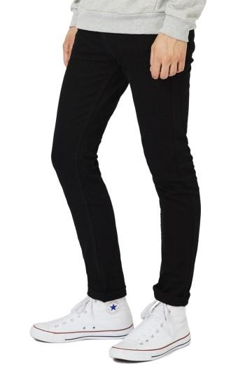 Men's Topman Skinny Stretch Jeans X 30 - Black