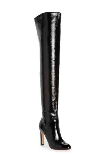 Women's Francesco Russo Over The Knee Boot .5us / 37eu - Black