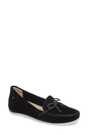 Women's Hush Puppies Larghetto Carine Concealed Wedge Moccasin .5 M - Black
