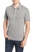 Men's Faherty Heather Polo, Size - Grey