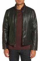 Men's Cole Haan Faux Leather Jacket, Size - Black