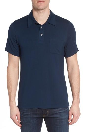 Men's Nifty Genius Nicholas Slim Fit Pocket Polo, Size - Blue