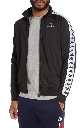 Men's Kappa Anniston Slim Fit Knit Track Jacket - Black