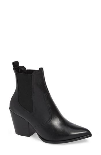 Women's Steve Madden Patricia Chelsea Bootie M - Black