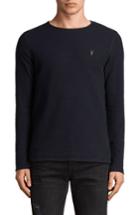 Men's Allsaints Clash Crewneck Thermal T-shirt - Grey