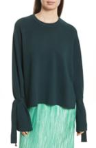 Women's Tibi Merino Wool & Silk Bell Sleeve Pullover