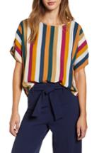 Women's Leith Short Sleeve Woven Top - Orange