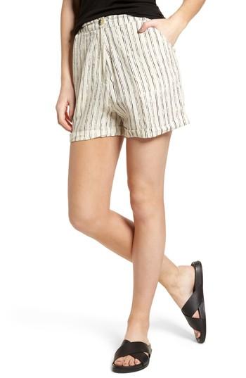 Women's Love Like Summer X Billabong Pin-up Linen Blend Shorts - Ivory