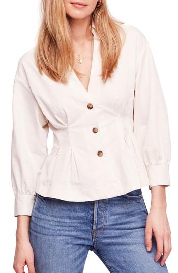 Women's Free People Night Moves Top - Ivory