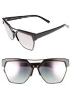 Women's Kendall + Kylie 55mm Retro Sunglasses - Shiny Black/ Matte Black