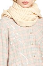 Women's Free People Bottom Line Hooded Rib Knit Wrap, Size - Beige