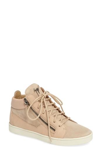 Women's Giuseppe Zanotti High Top Sneaker M - Pink