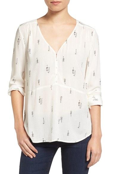 Women's Hinge Shirred Blouse