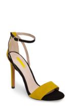 Women's Topshop Raphael New Genuine Calf Hair Sandal .5us / 37eu - Yellow