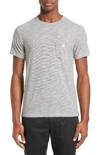Men's Todd Snyder Micro Stripe Pocket T-shirt