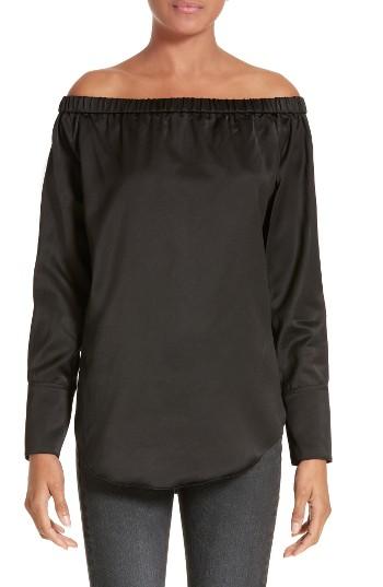 Women's Rag & Bone Greta Silk Off The Shoulder Blouse