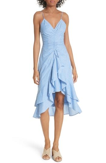 Women's Joie Eberta Stripe High/low Dress - Blue