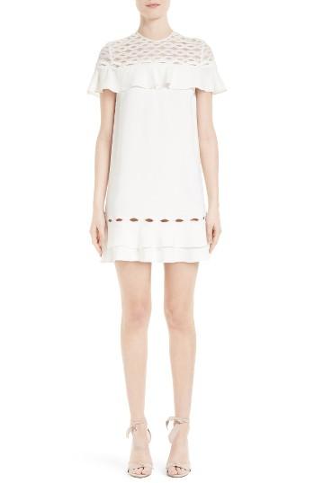 Women's Jonathan Simkhai Rope Applique Ruffle Dress