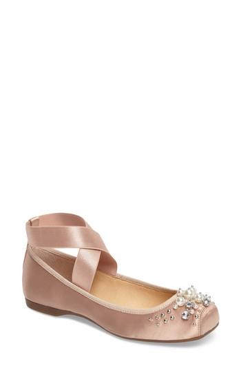 Women's Jessica Simpson Mineah Ballet Flat M - Beige