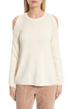 Women's Joie Amalyn Cold Shoulder Wool & Cashmere Sweater - White
