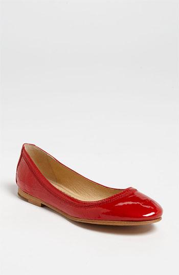 Frye 'carson' Ballet Flat Red 5.5 M