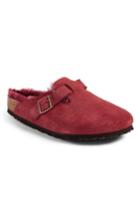 Women's Birkenstock Boston Genuine Shearling Lined Clog -6.5us / 37eu - Burgundy