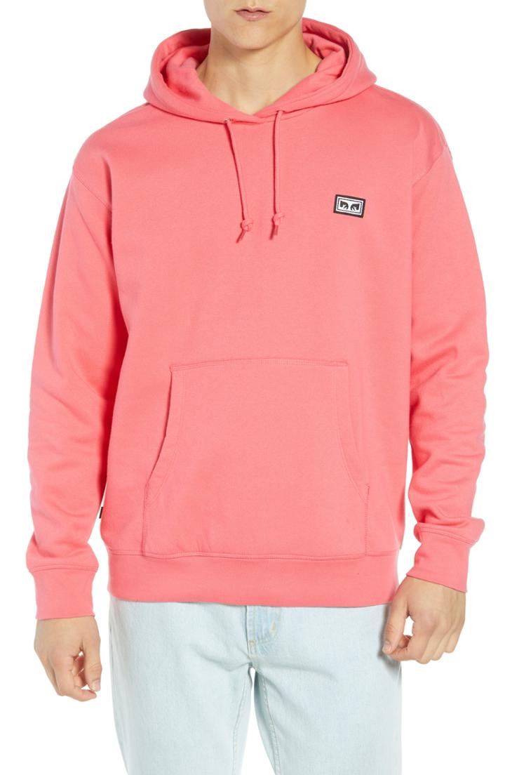 Men's Obey All Eyez Appliqued Hooded Sweatshirt