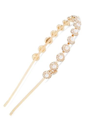 Tasha Dome Imitation Pearl Headband, Size - Metallic
