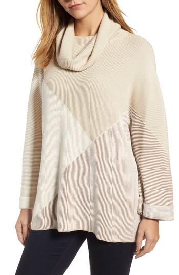 Women's Nic+zoe Linear Cozy Top - Beige