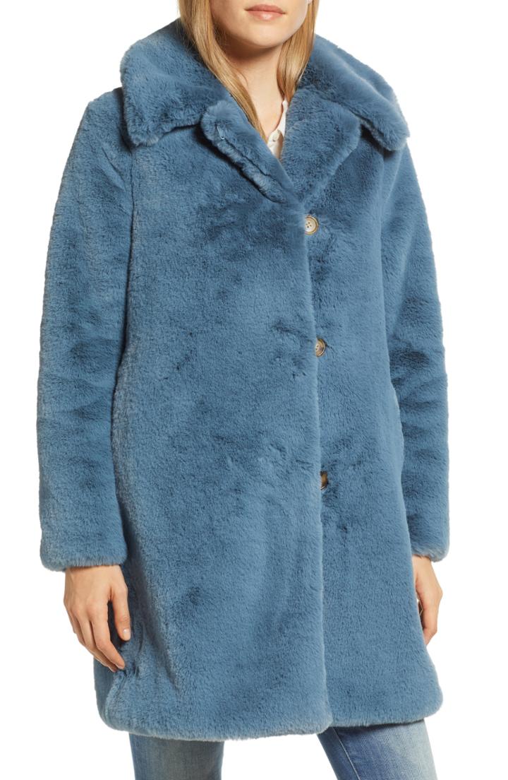 Women's J.crew Faux Fur Coat - Beige