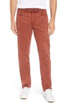 Men's Fidelity Denim Jimmy Lumina Slim Straight Leg Twill Pants X 34 - Orange