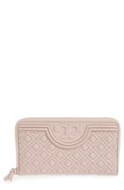 Women's Tory Burch 'fleming' Quilted Lambskin Leather Continental Wallet -