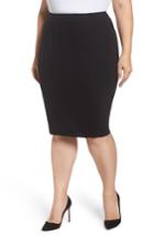 Women's Ashley Graham X Marina Rinaldi Ocraceo Jersey Pencil Skirt - Black