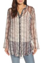 Women's Nic + Zoe Drifting Tide Silk Blouse