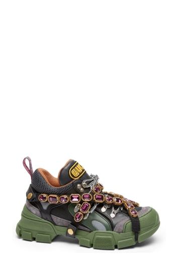 Women's Gucci Flashtrek Jewel Sneaker .5us / 35.5eu - Green