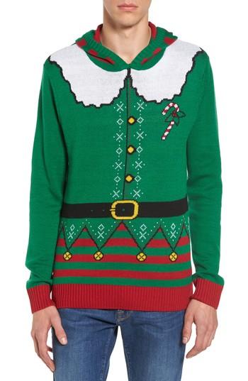 Men's The Rail Elf Hooded Sweater - Green