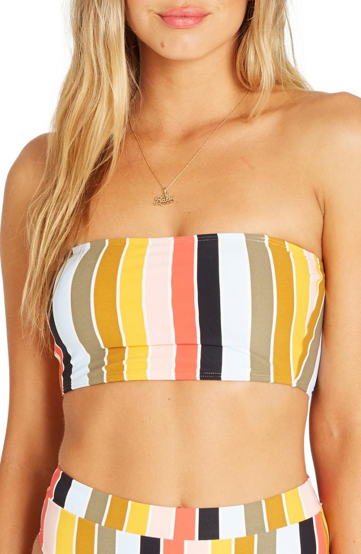 Women's Billabong High On Sun Bandeau Bikini Top - Black